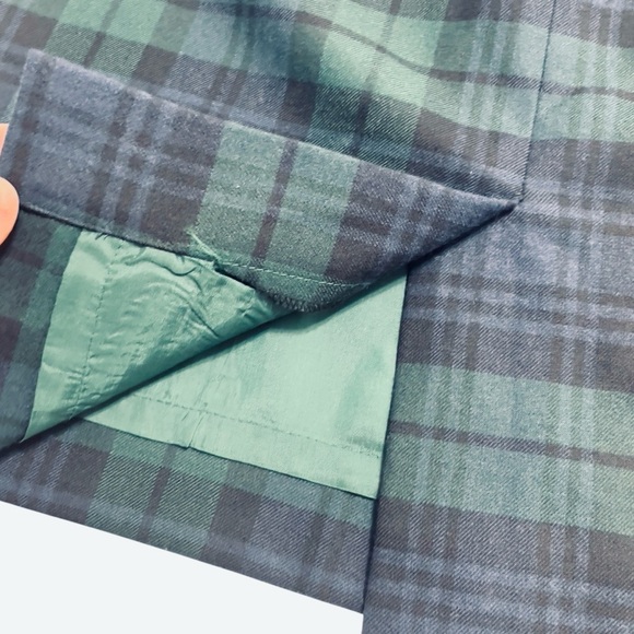 J. Crew The Pencil Skirt Womens Sz 4 Blue Green Plaid Classic High Waist Pencil - Picture 4 of 9